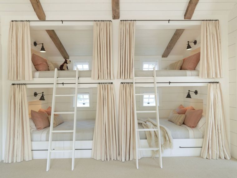 modern dizájn-félemelet-ágy-hálószoba-gyermek-felnőtt