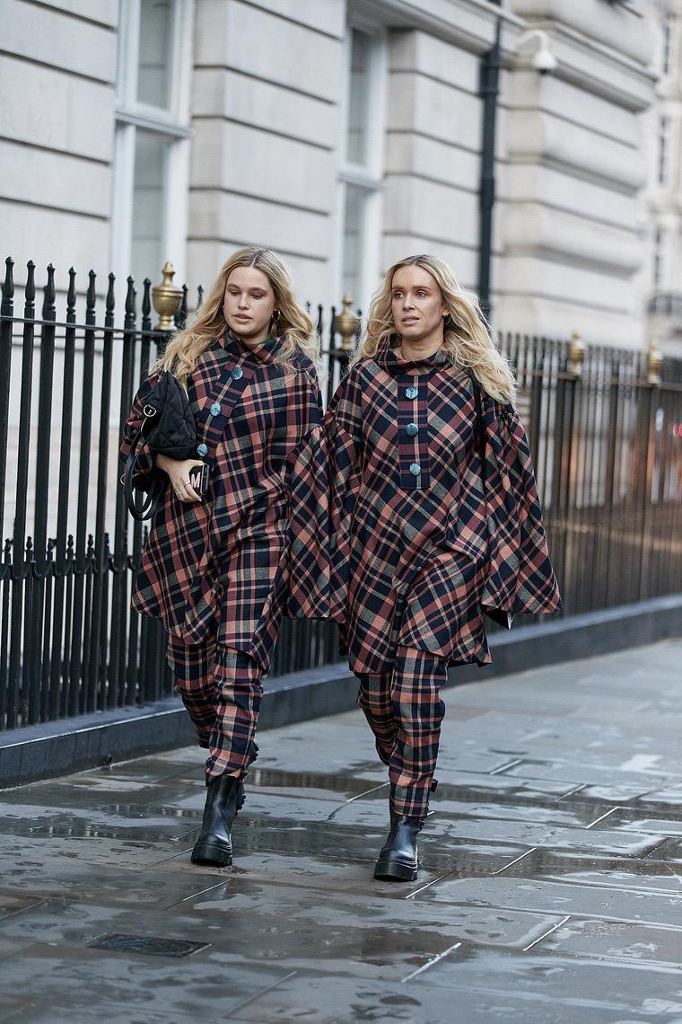 outfit odjeće za dvogled u uličnom stilu u Londonu