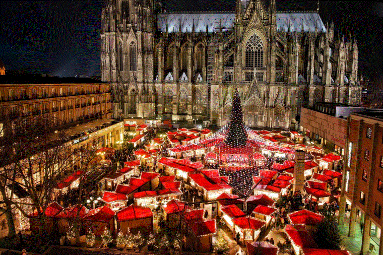 クリスマスマーケットドイツ-ケルン-フェスティバル-デコ