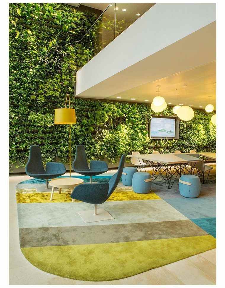 インテリア-庭-植物-壁-インテリア-オフィス-装飾