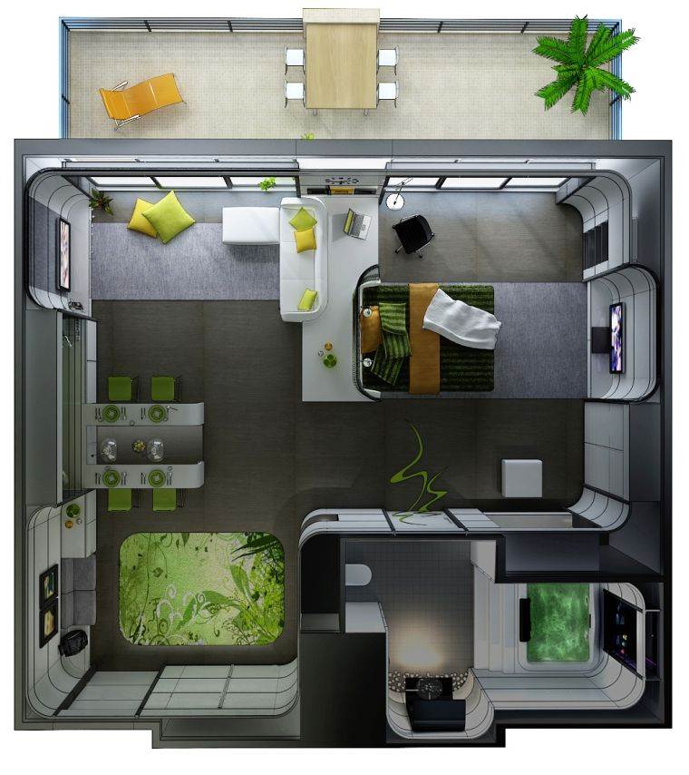 plan stan studio-3d-balkon-dizajn-moderan