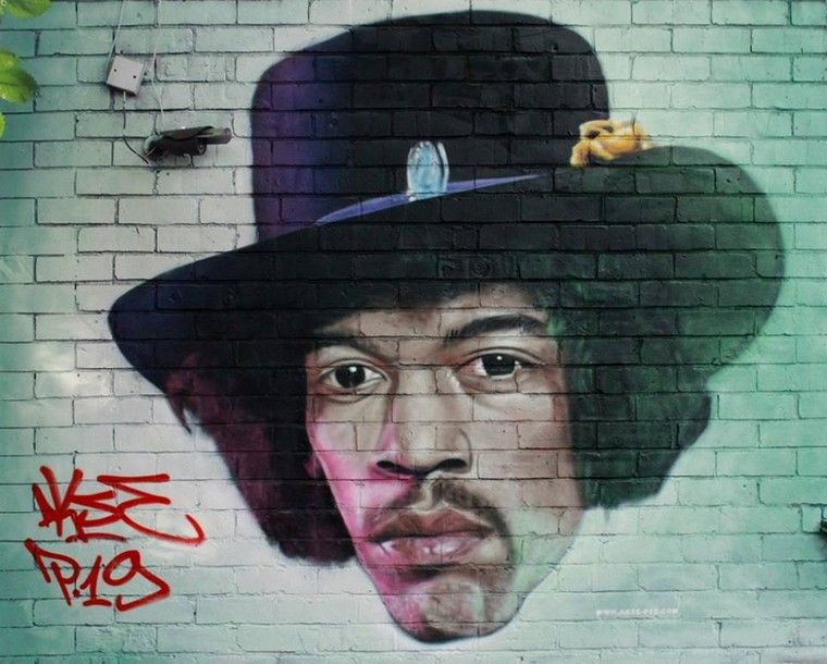 ulični umjetnik akse graffiti umjetnost mural slikarstvo