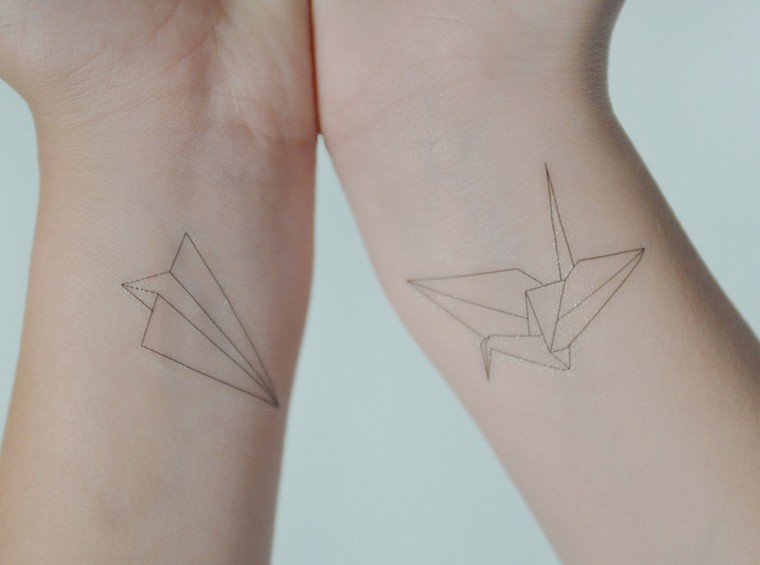 ideiglenes tetoválás origami ötlet ideiglenes tetoválás