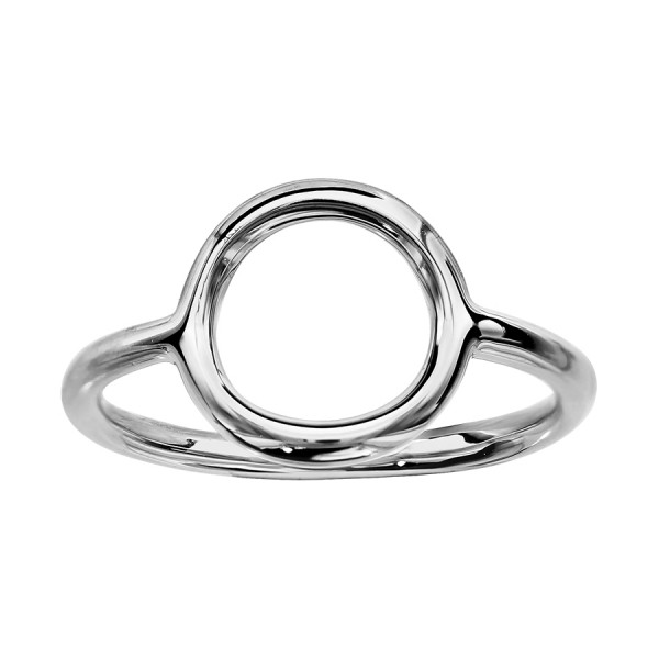 apvalus sidabro žiedas