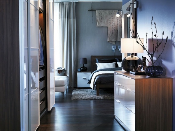 minimalistički pogled na spavaću sobu zoom meube drvo