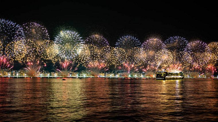 magia luminosa Capodanno Rio de Janeiro