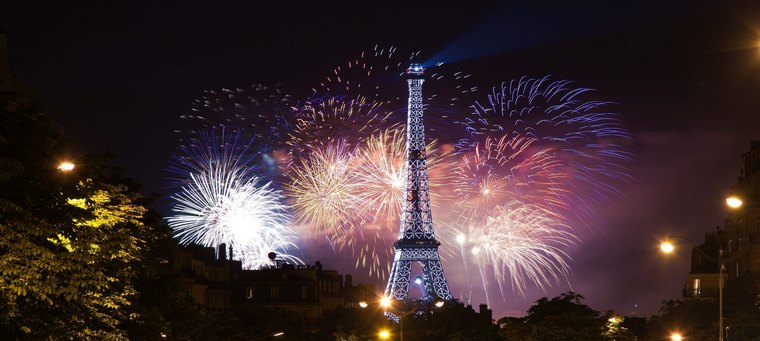 Capodanno fuochi d'artificio a Parigi
