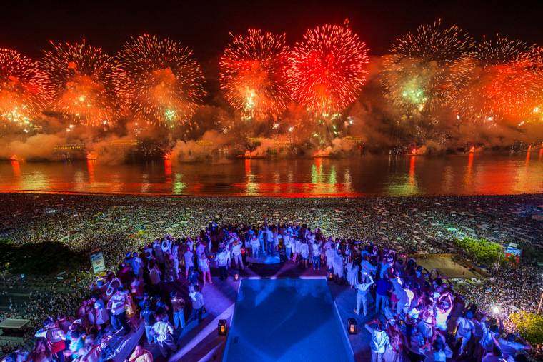 Capodanno spiaggia Rio Copacabana