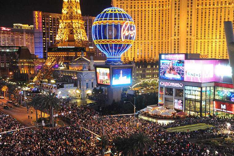 Las Vegas festeggia il nuovo anno