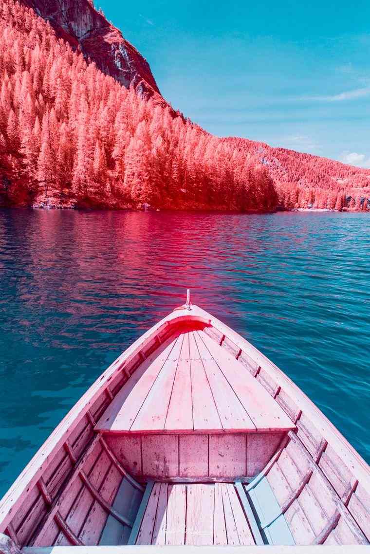 paolo pettigiani barca infrarossi lago