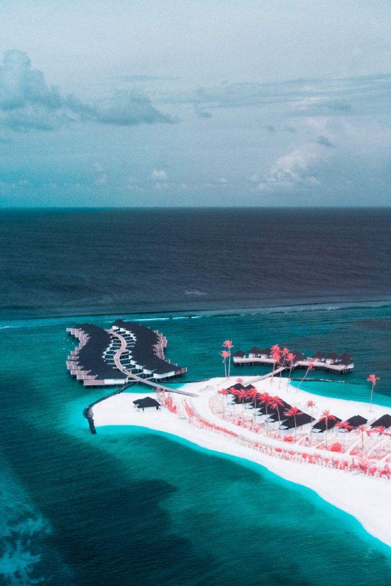 Maldive Paolo Pettigiani foto drone lontano infrarosso