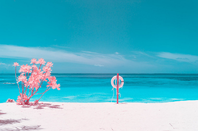 Foto infrarossi spiaggia Maldive Paolo Pettigiani