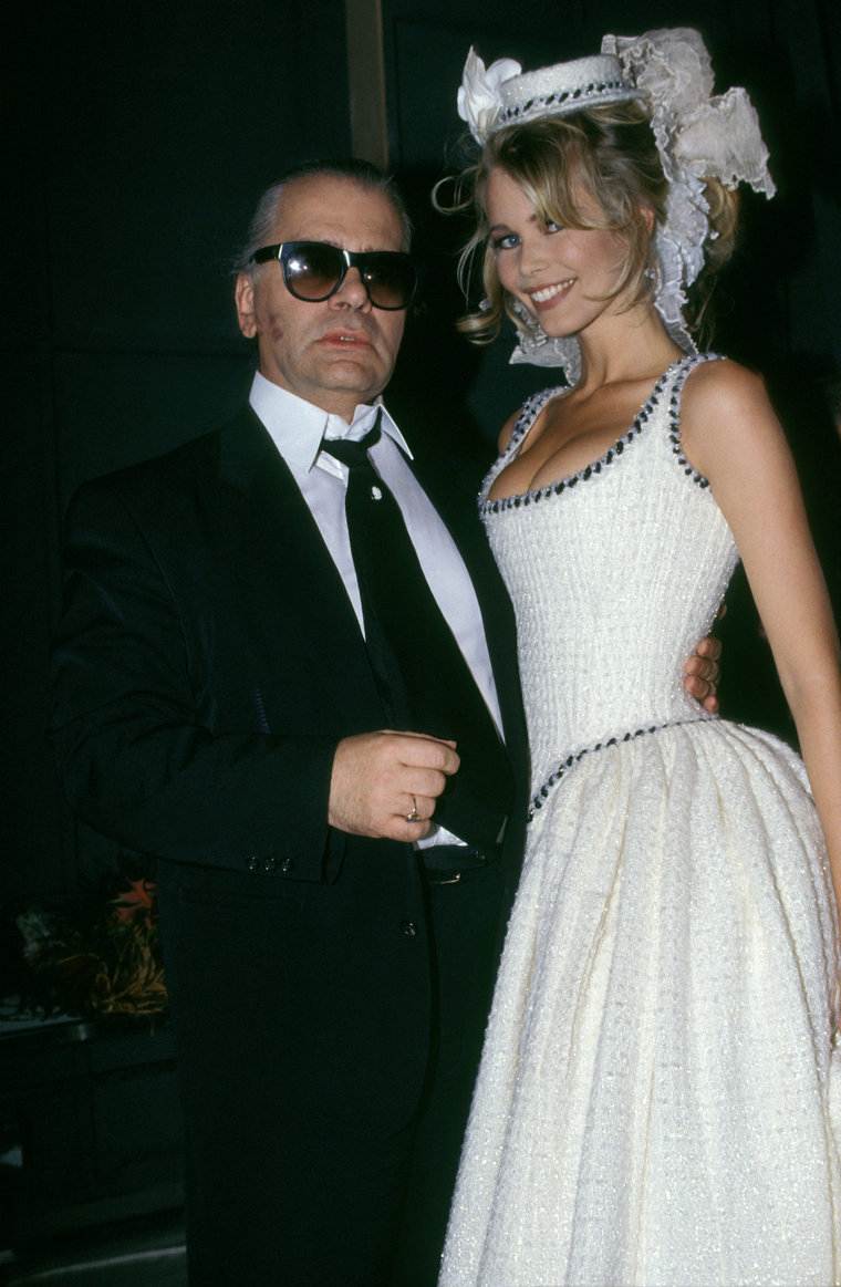 Karl Lagerfeld Claudia Schiffer