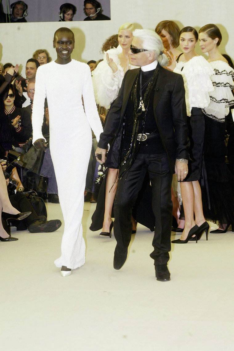 Karl Lagerfeld Alek Wek 2004