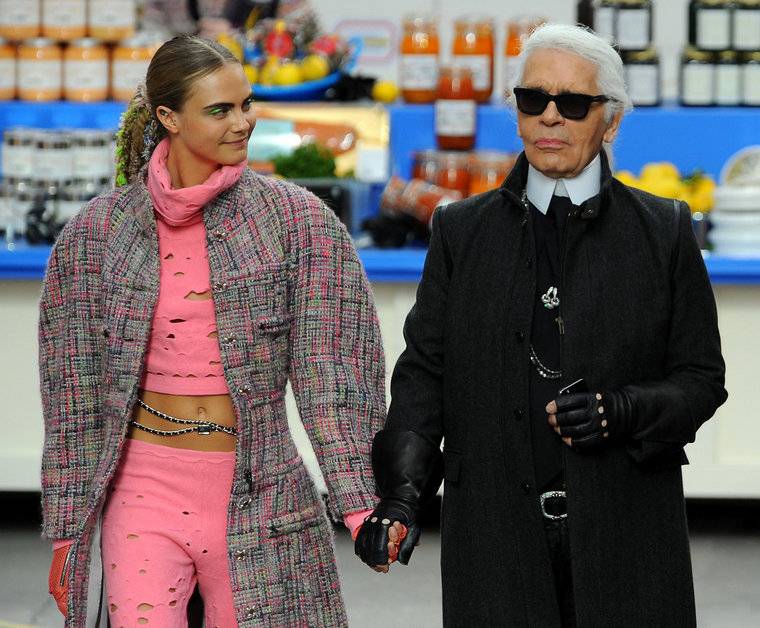 Karl Lagerfeld Cara Delevingne Chanel