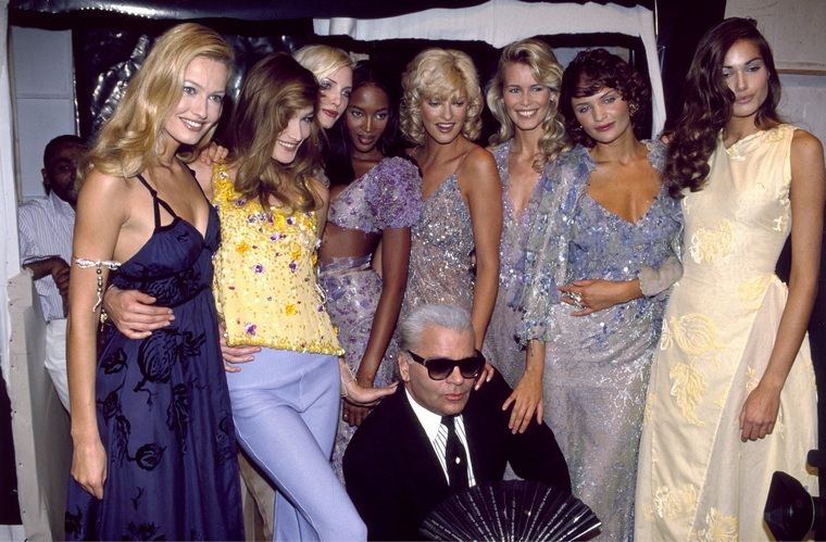 Karl Lagerfeld Supermodeli Chanel 90 -ih