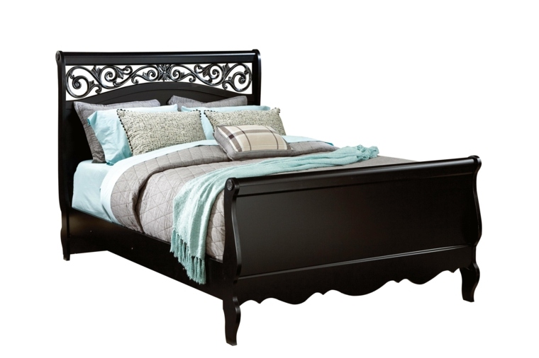 romantiška ruda medinė lova