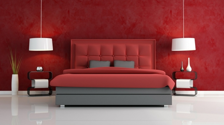 letto moderno in peluche grigio rosso