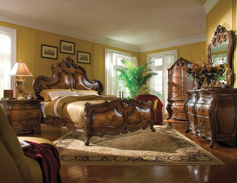 senovinė royal lux stiliaus lova