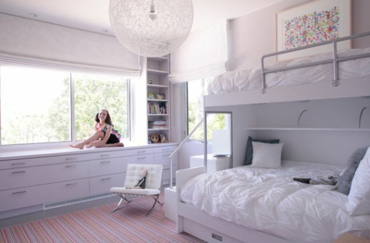 interijer spavaća soba mali prostor krevet na kat ideja za osvjetljenje