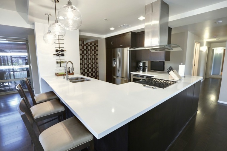 cucina isola centrale ikea bianco e nero idea di design per illuminazione cappa aspirante a sospensione