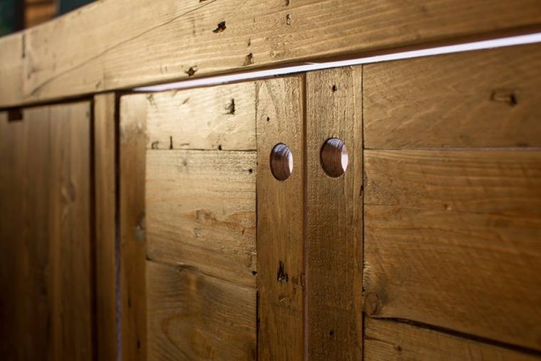 decorazione della cucina in pallet di legno