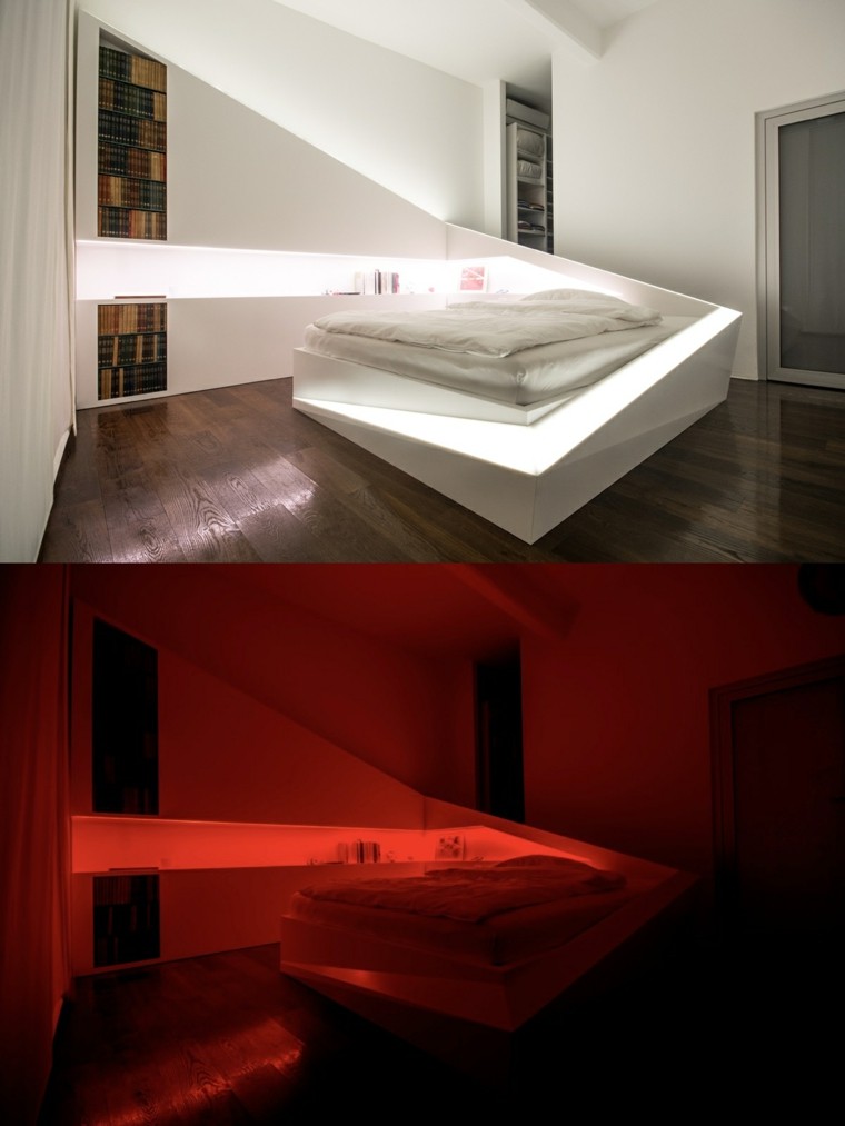 illuminazione idea di illuminazione per camera da letto letto rosso idea di design moderno