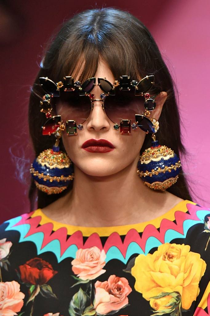 2019 madingi akiniai nuo saulės „Dolce qnd Gabbana bling“