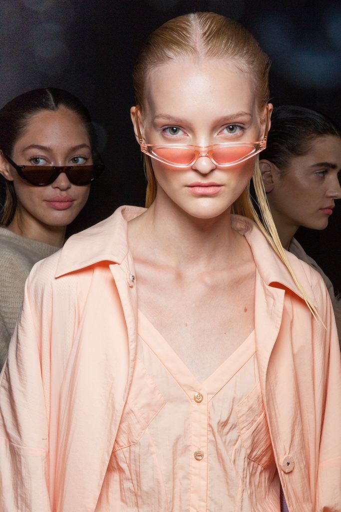 2019 occhiali da sole stretti alla moda donna Sally Lapointe
