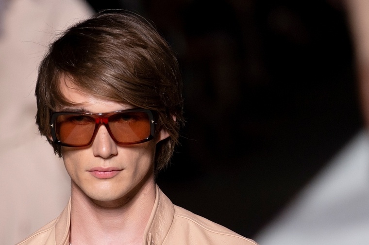 2019 occhiali da sole da uomo squadrati grandi alla moda Tom Ford