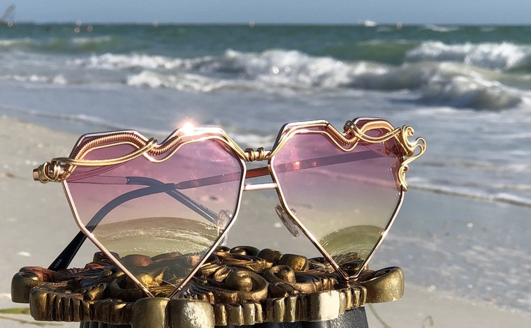 2019 -es divatos szív alakú napszemüveg