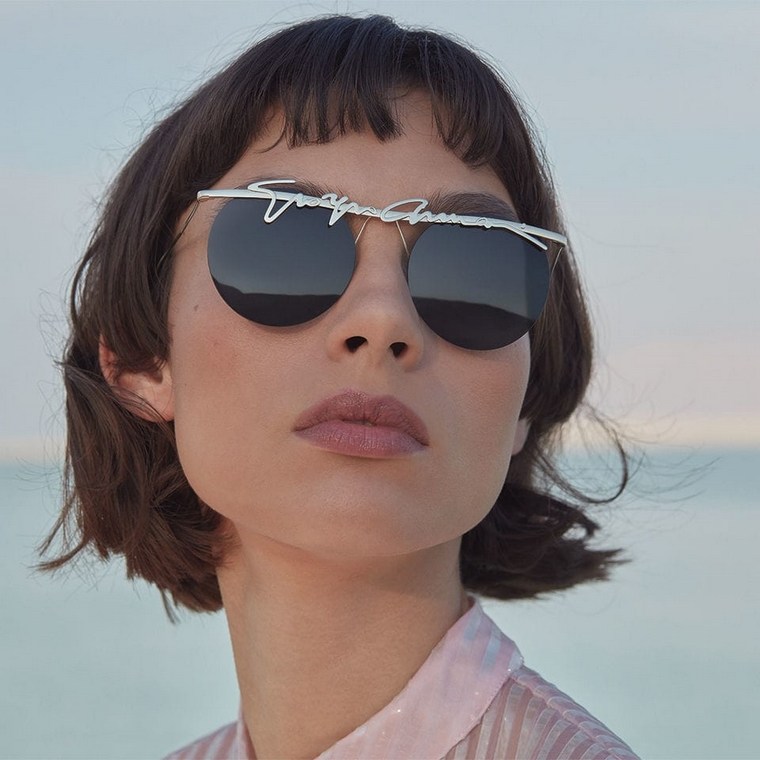 tendenza occhiali da sole 2019 parte in alto a destra donna Giorgio Armani