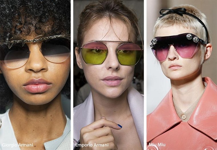 occhiali da sole trendy 2019 lenti bicolore donna