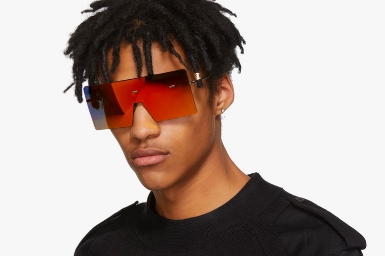 2019 -es divatos pajzsos napszemüveg férfiaknak Dior