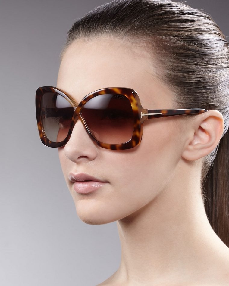 2019 occhiali da sole trendy a forma di farfalla donna Tom Ford