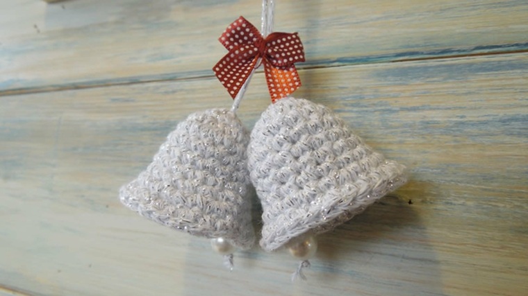 macrame bells-christmas-deco