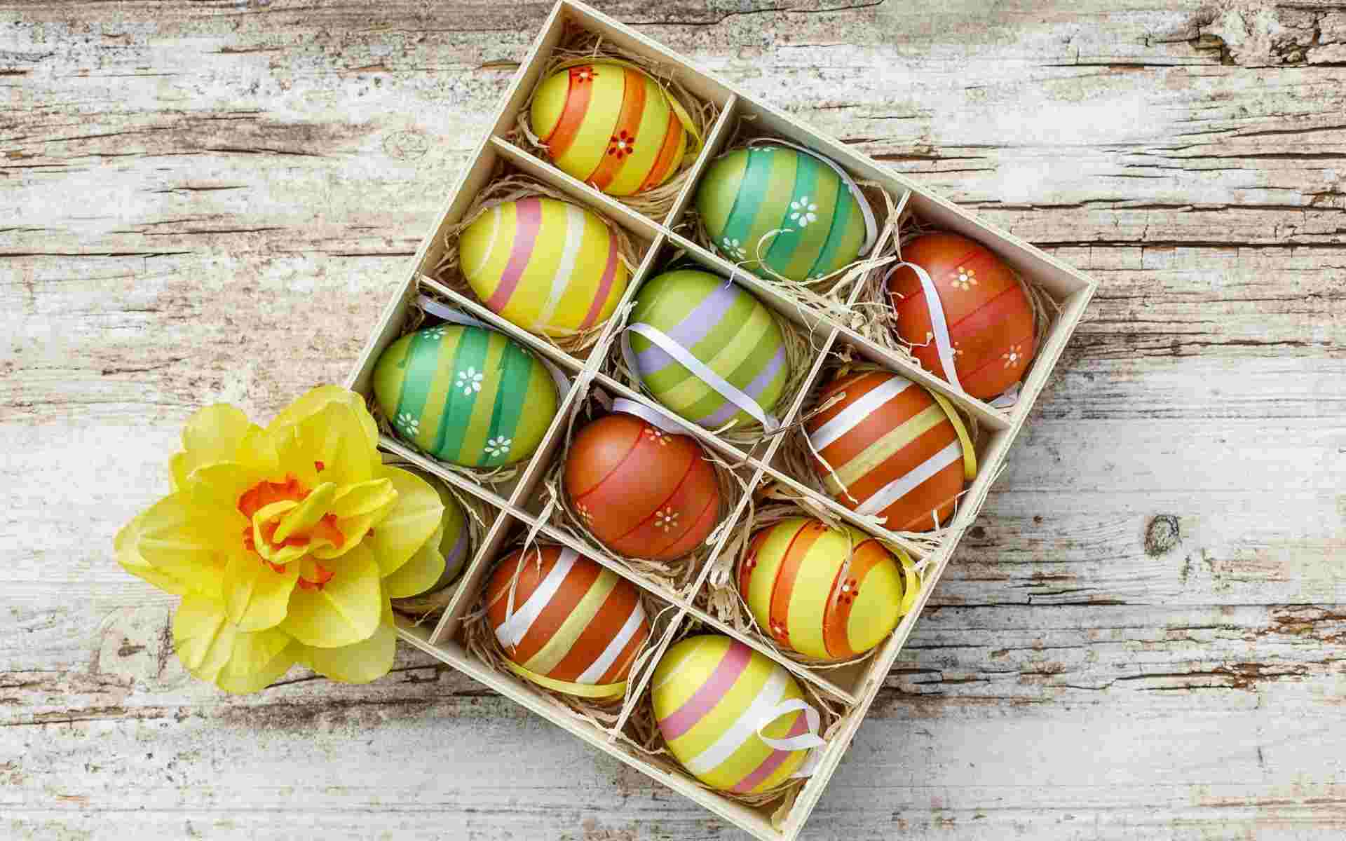 Maison deco uskršnja jaja u boji kutija za nakit