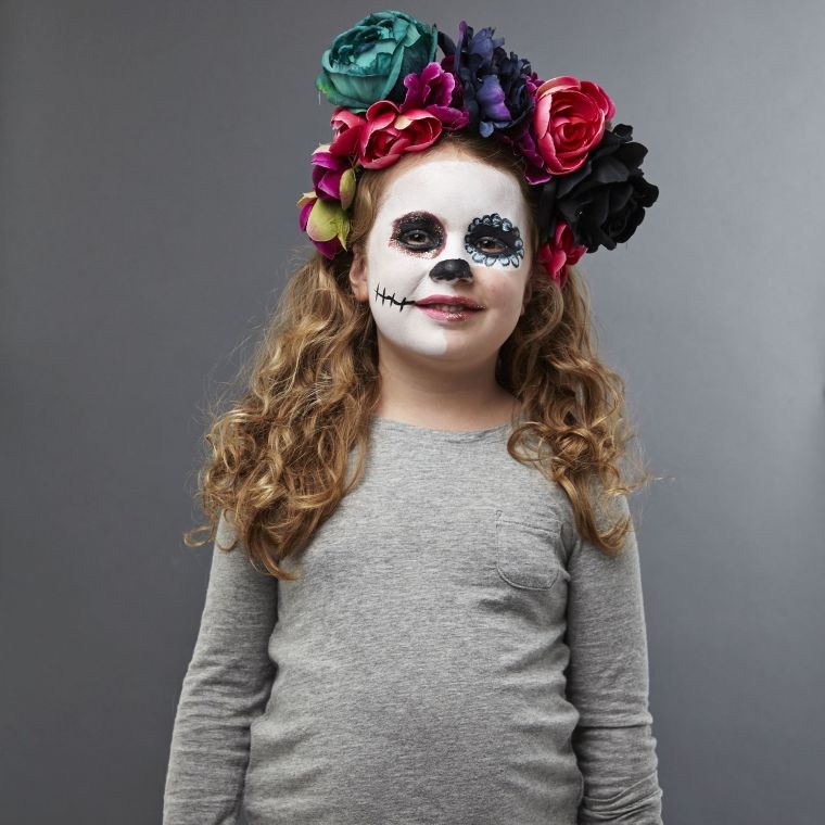 halloween arcfestékek lány jelmez