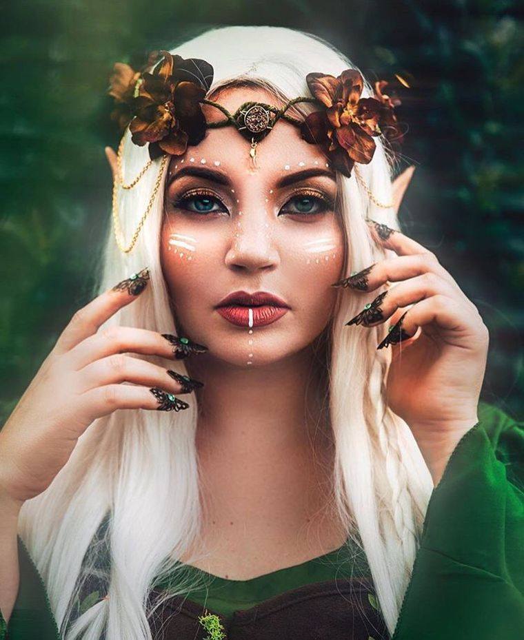 simple-woman-elf-halloween-makeup-image