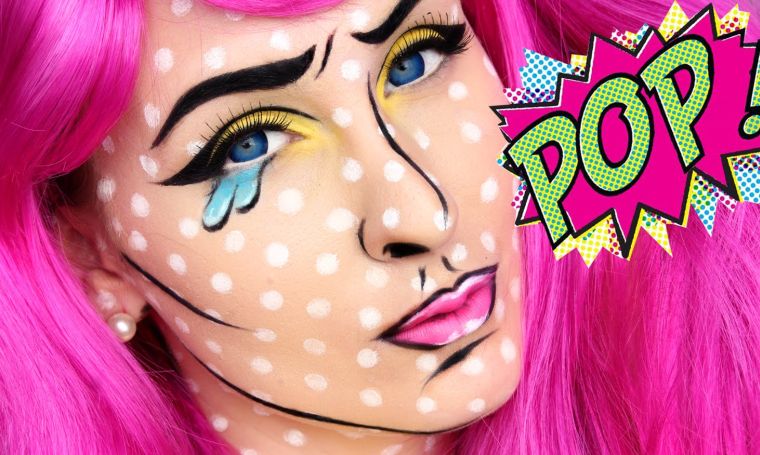 facile-trucco-per-donna-idea-halloween-pop-art