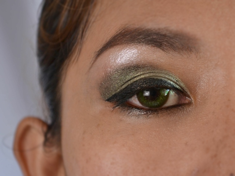 trucco occhi verdi eyeliner verde