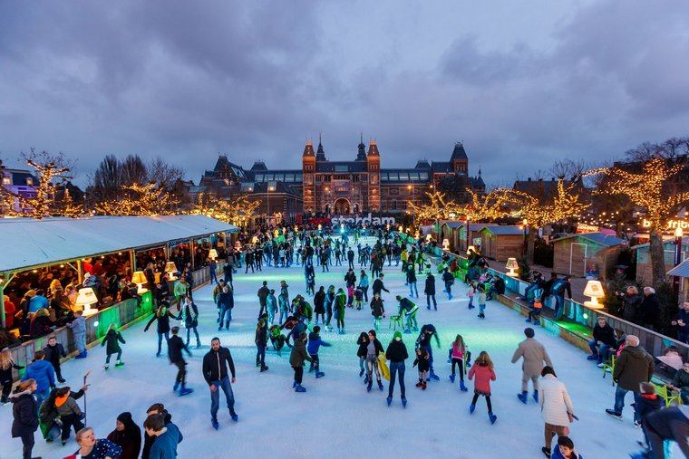 Amsterdamo Kalėdų turgaus ledo čiuožykla