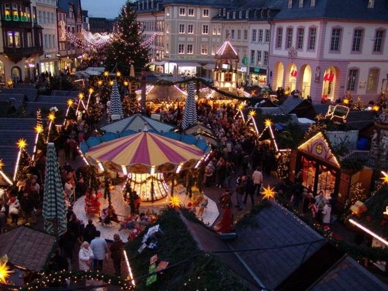 šventinė magija Liuksemburgo turgus