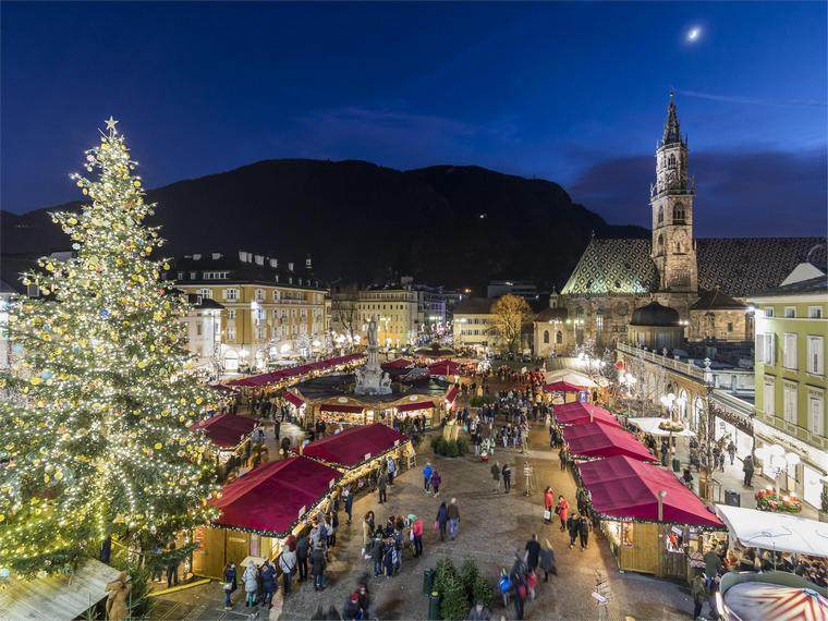 christkindlmarkt Bolzano Bozen pasakų šalis