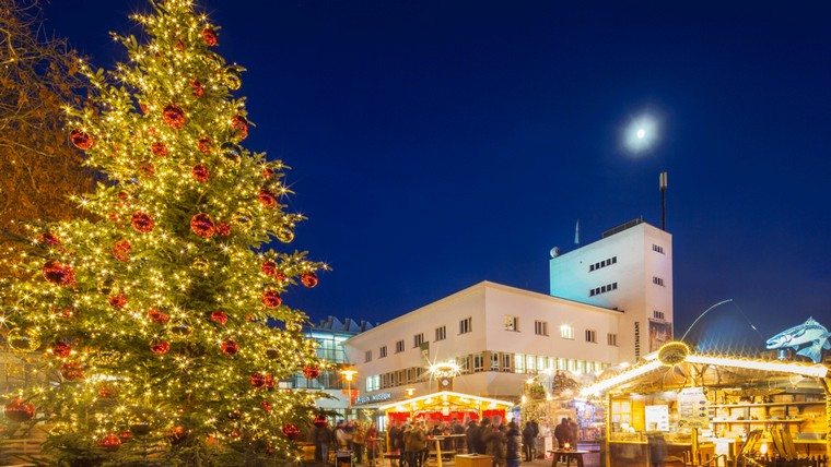 Kalėdų eglutės Friedrichshafen turgus