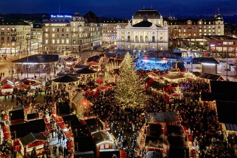 Sechselautenplatz Weihnachtsdorf Ciuricho pasakų šalis