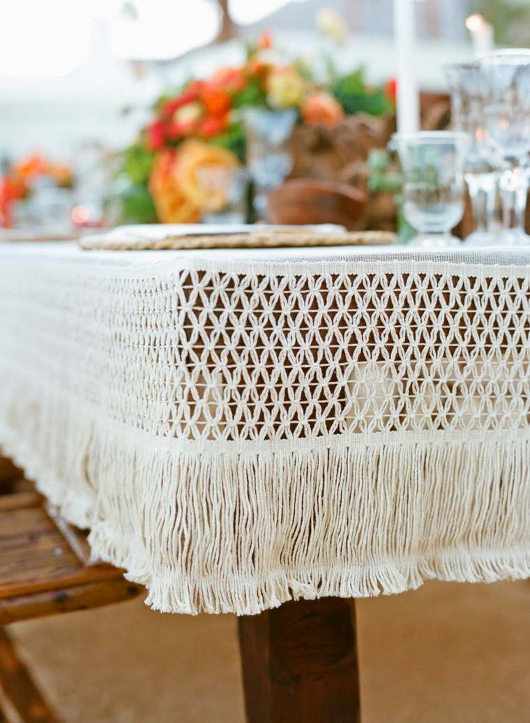 bohém-elegáns-esküvői asztalterítő-asztal-deco-boho-macrame