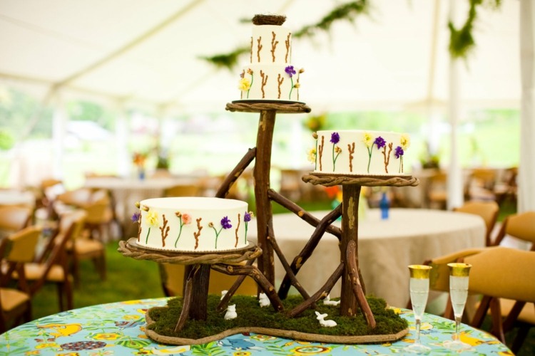 champete esküvői torta teteje