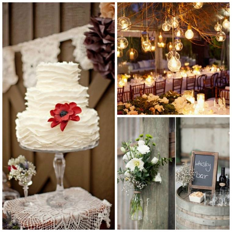prašmatnus ir šalies vestuvių tortų dekoravimo idėjų restoranas
