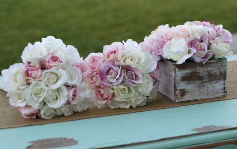 kaimiškos prašmatnios vestuvinės rožės pasteliniai tonai